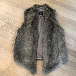 Faux fur vest